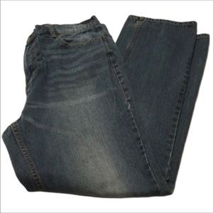 Fil High Rise Straight Leg Mom Jeans Distressed 34